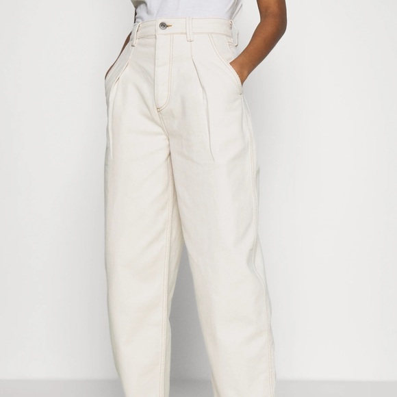 BDG Urban Outfitters Cream Erin Cocoon Pants - Picture 4 of 11